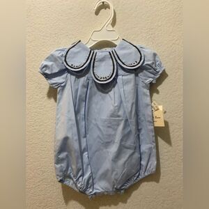 NWT Sophie & Lucas Petal Collar blue dress 12M